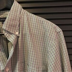 Lands End Button Down Pinpoint No Iron Oxford Shirt, Size15 1/2-32